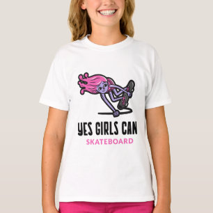 Camiseta Sim, as garotas podem andar de skate
