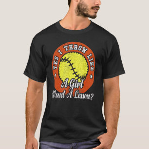 Camiseta Sim, atiro como uma garota quer uma lição de amald