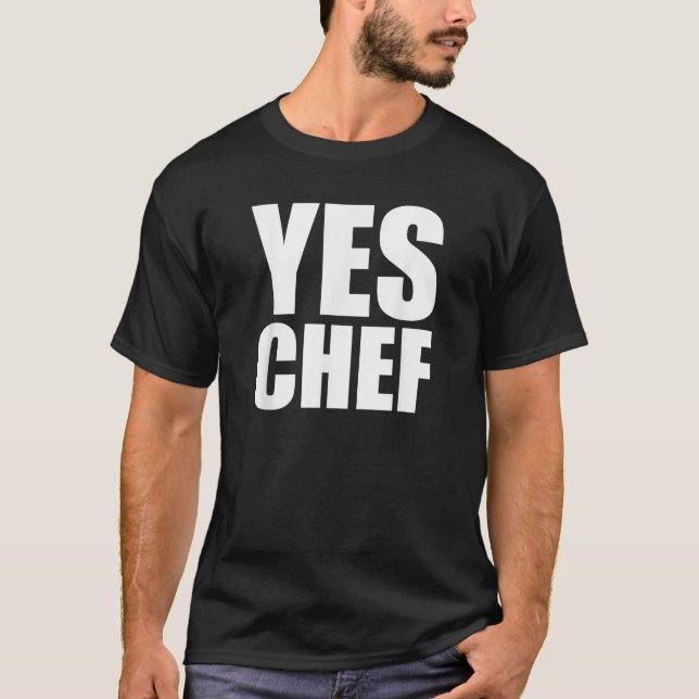 Camiseta Sim Chef Engraçado Chef Engraçado Cook Dizendo Coz (Frente)