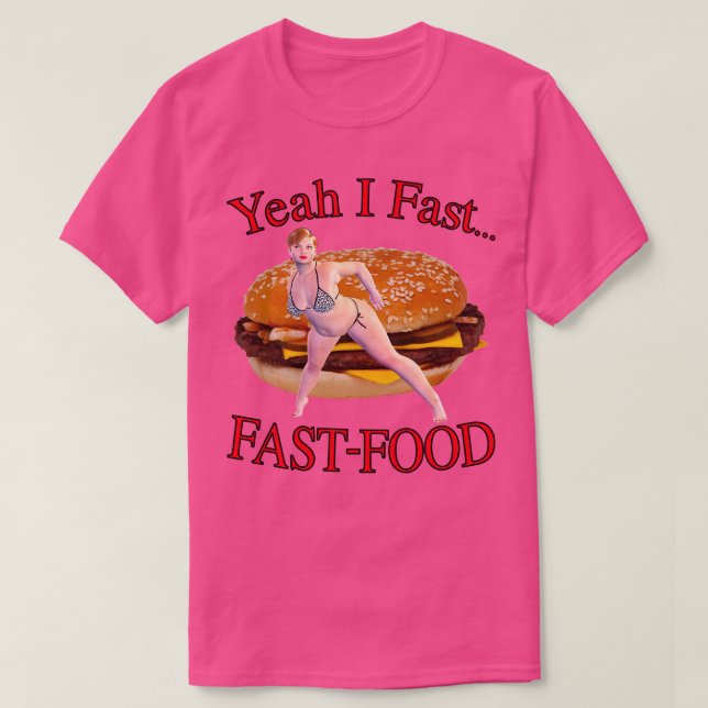 Camiseta Sim, Comida rápida (Frente do Design)