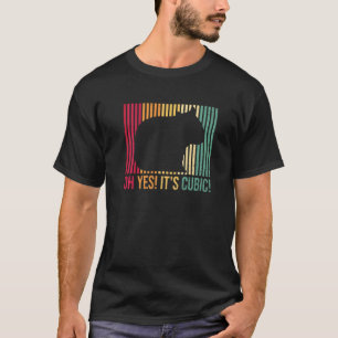 Camiseta Sim, é cúbico para uma mulher