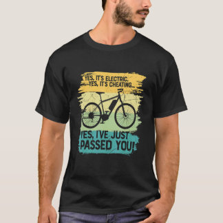 Camiseta Sim É Elétrica Sim É Trapaça E Bike