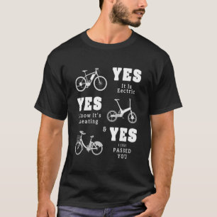Camiseta Sim É Ideia Elétrica De Ebike Para Nerd De Bike E