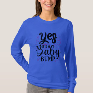 Camiseta Sim É Uma Barriga De Bebê - Anúncio De Gravidez