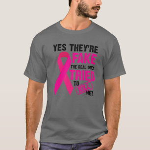 Camiseta Sim, eles são falsos, os reais tentaram me Matar 