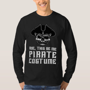 Camiseta Sim, Este é o Meu Traje de Pirata Crânio Bucaneiro