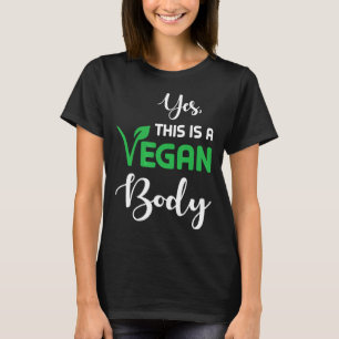 Camiseta Sim, Este É Um Corpo De Vegan, Uma Paixão Vegetari