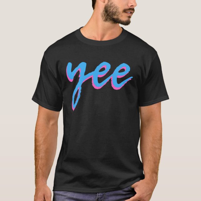 Camiseta Sim, estética. Vaporwave ou roupa de rua com olhos (Frente)