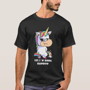 Camiseta Sim, Estou Fazendo Arco-Íris, Um Unicórnio Engra