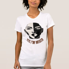 Camiseta SIM, ESTOU MISTO - Identidade Biracial, Tee Slim