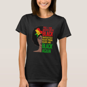 Camiseta Sim, Estou Misturado Com Mulheres Negras Negras