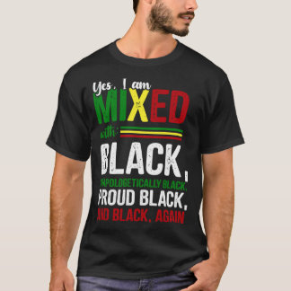 Camiseta Sim, Estou Misturado Com O Mês Da História Preta