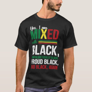 Camiseta Sim, estou misturado com preto H indesculpavelment