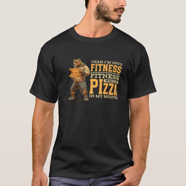 Camiseta Sim, estou na Malhação de pizza inteira no meu bic (Frente)