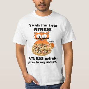 Camiseta Sim, Estou Na Malhação, Engraçado Cartoon Gato