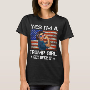 Camiseta Sim Eu#39;m Uma Trump Girl Pega Sobre Ele, Trump 2