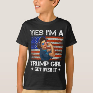 Camiseta Sim Eu#39;m Uma Trump Girl Pega Sobre Ele, Trump 2