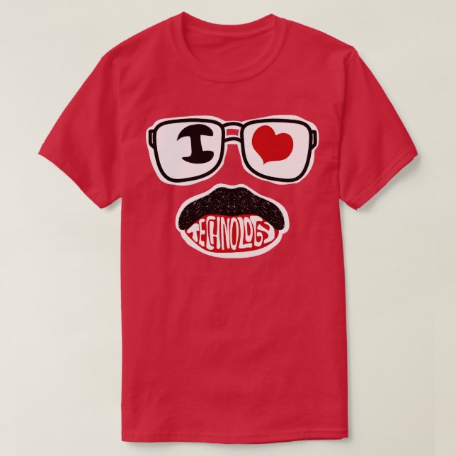 Camiseta Sim, eu adoro a tecnologia (Frente do Design)