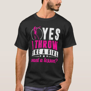 Camiseta Sim, Eu Arremesso Como Uma Garota Putter de Arreme