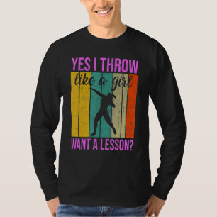 Camiseta Sim, Eu Arremesso Como Uma Garota Putter Pista E C