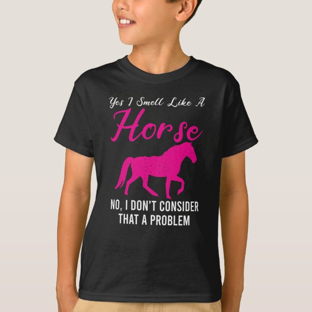 Camiseta Sim, Eu Cheiro Como Um Cavalo Engraçado A Andar (Frente)