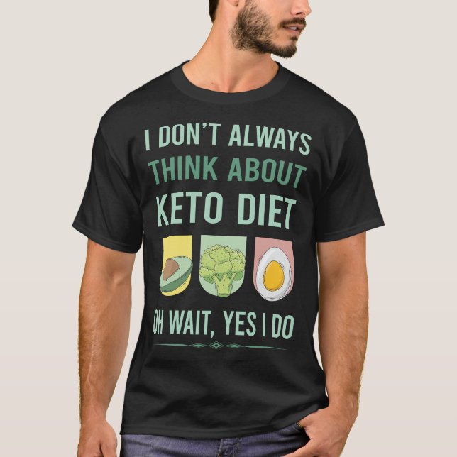 Camiseta Sim, Eu Faço Dieta Keto Cetogênica Cetona Cetose (Frente)