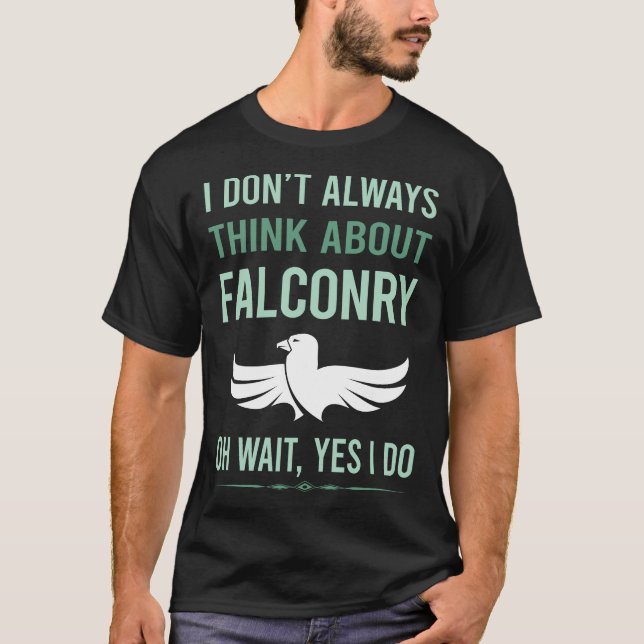 Camiseta Sim, eu faço falcoaria Falcão (Frente)