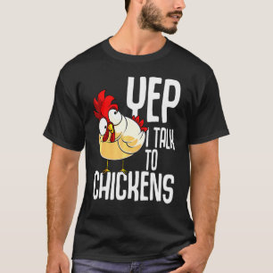 Camiseta Sim, Eu Falo Com Animais De Frango Que Estão Fazen