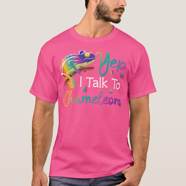 Camiseta Sim, Eu Falo Com Camaleões (Frente)