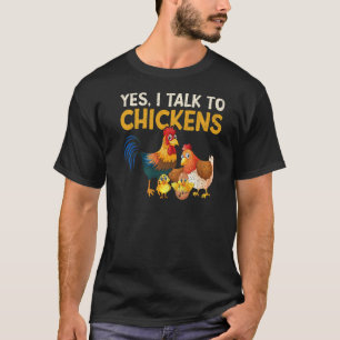 Camiseta Sim, Eu Falo Com Frangos Fazendas Farmer 1