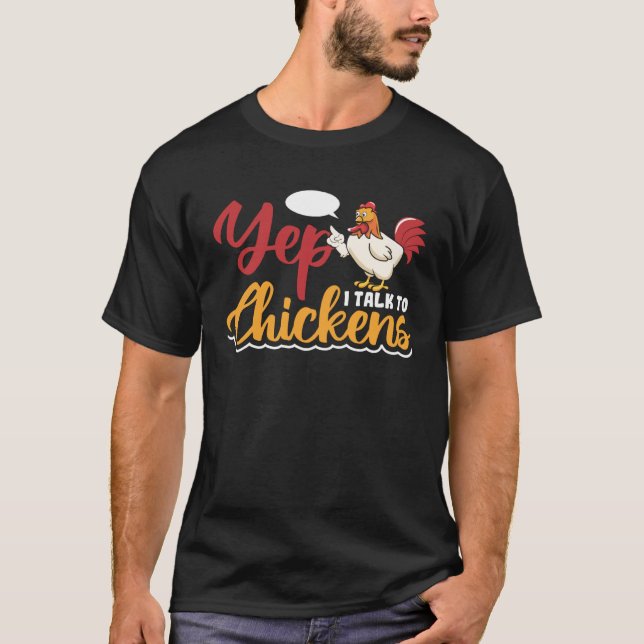 Camiseta Sim, eu falo com o Chickens (Frente)