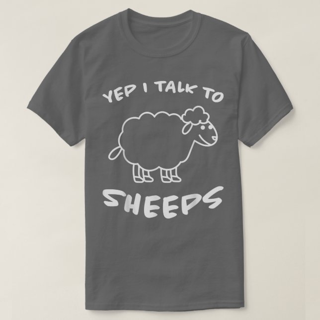 Camiseta Sim, Eu Falo Com Ovinos Design (Frente do Design)