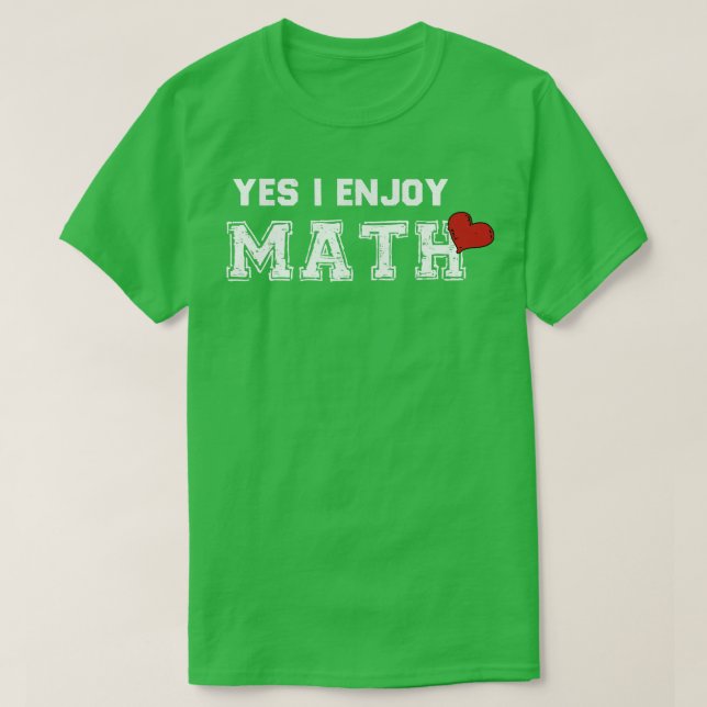 Camiseta Sim, eu gosto de matemática2 (Frente do Design)