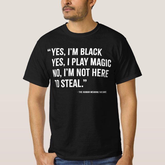 Camiseta Sim, eu jogo Magic. (Frente)