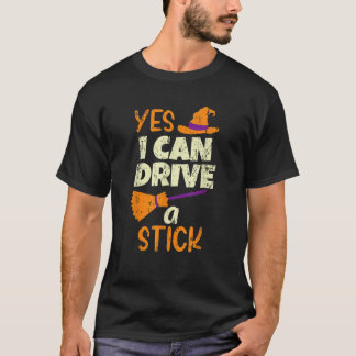 Camiseta Sim, Eu Posso Dirigir Um Dia de as Bruxas engraçad