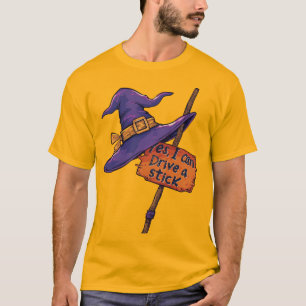 Camiseta Sim, Eu Posso Dirigir Um Dia de as Bruxas engraçad
