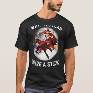 Camiseta Sim, Eu Posso Dirigir Um Feitiço E Um Ponto De Hal