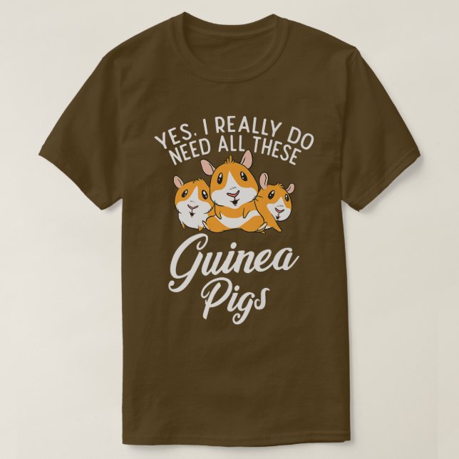Camiseta Sim, eu realmente preciso de todos esses porcos da (Frente do Design)