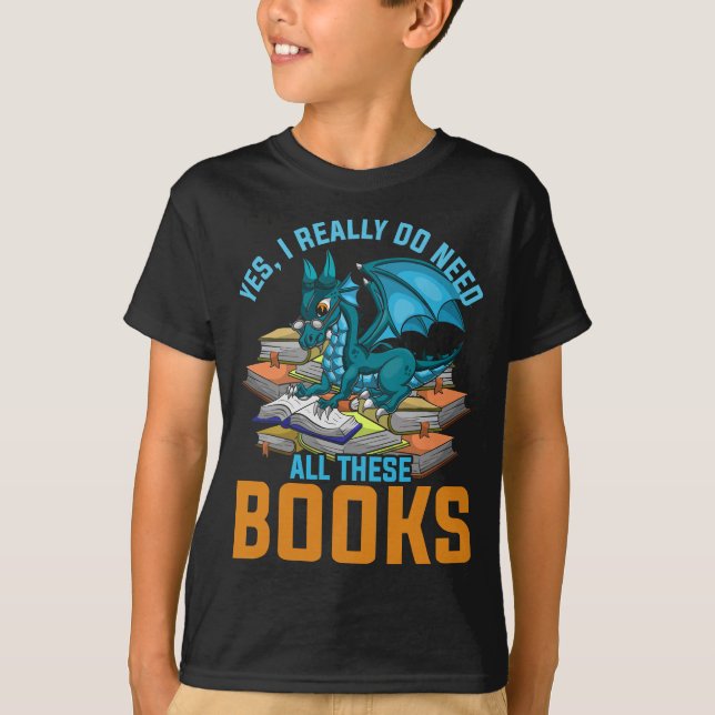 Camiseta Sim, Eu Realmente Preciso De Todos Estes Livros Dr (Frente)