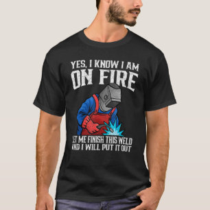 Camiseta Sim, eu sei que estou em Fire Metal Worker Soldadu