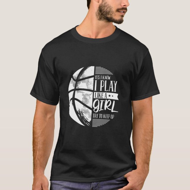Camiseta Sim, Eu Sei Que Eu Brinco Como Uma Garota Tenta Co (Frente)