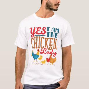 Camiseta Sim, eu sou a senhora das galinhas Galinhas