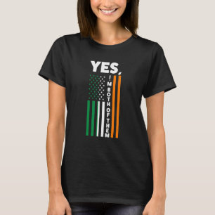 Camiseta Sim, eu sou ambos Irlanda Bandeira Irlandesa