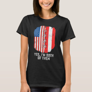 Camiseta Sim, eu sou ambos meio-americanos meio peruano