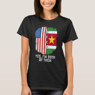 Camiseta Sim, eu sou ambos metade americano metade surinamê