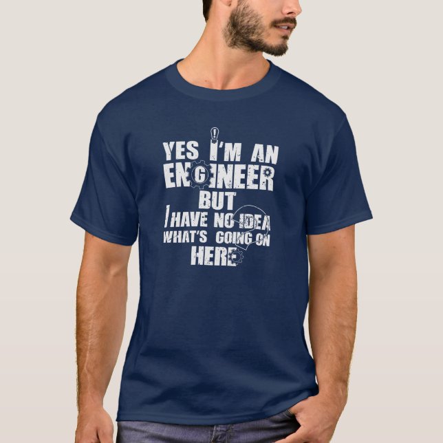 Camiseta Sim, eu sou um engenheiro, mas… (Frente)