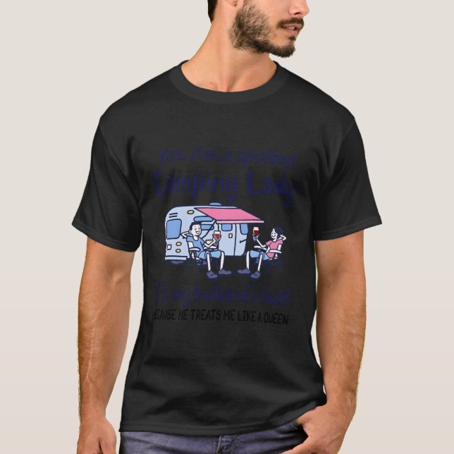 Camiseta Sim, Eu Sou Uma Dama De Camg Maltratada. É A Culpa (Frente)