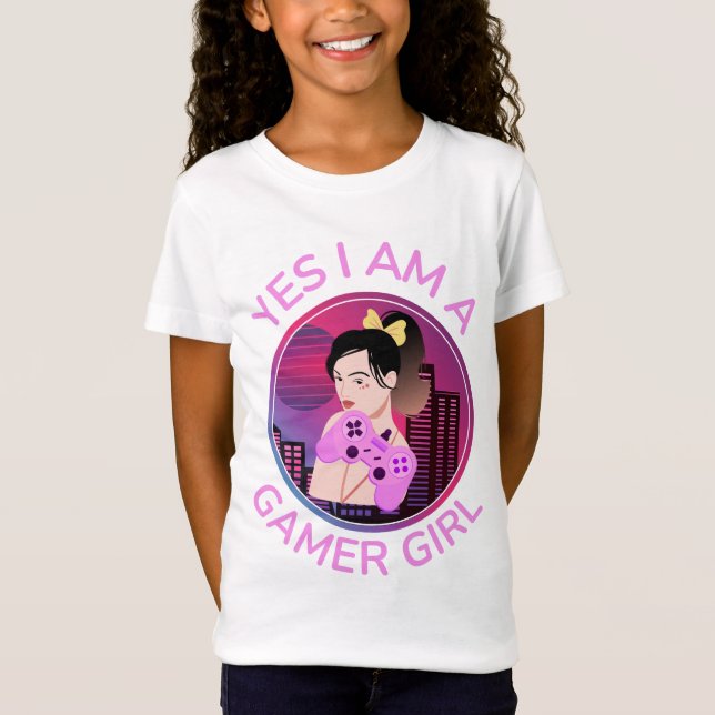 CAMISETA SIM, EU SOU UMA GAROTA DE JOGO (Frente)