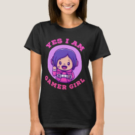 Camiseta Sim, Eu Sou Uma Garota Gamer Presente Fofo