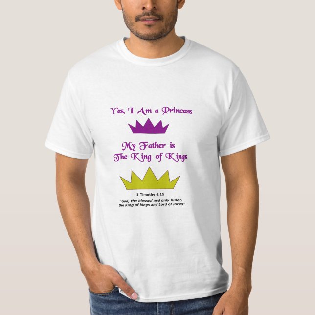 Camiseta Sim, eu sou uma princesa (Frente)